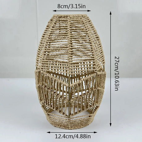 Abat-jour Vintage en Rotin Simulé pour Éclairer avec Élégance votre Demeure-LUMICONCEPT