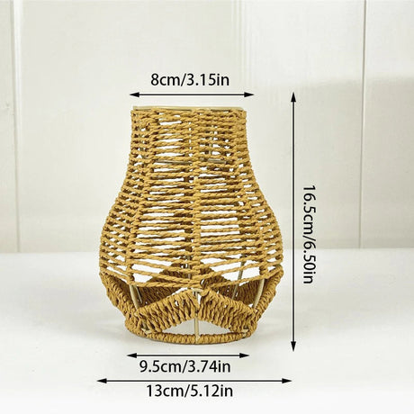Abat-jour Vintage en Rotin Simulé pour Éclairer avec Élégance votre Demeure-LUMICONCEPT