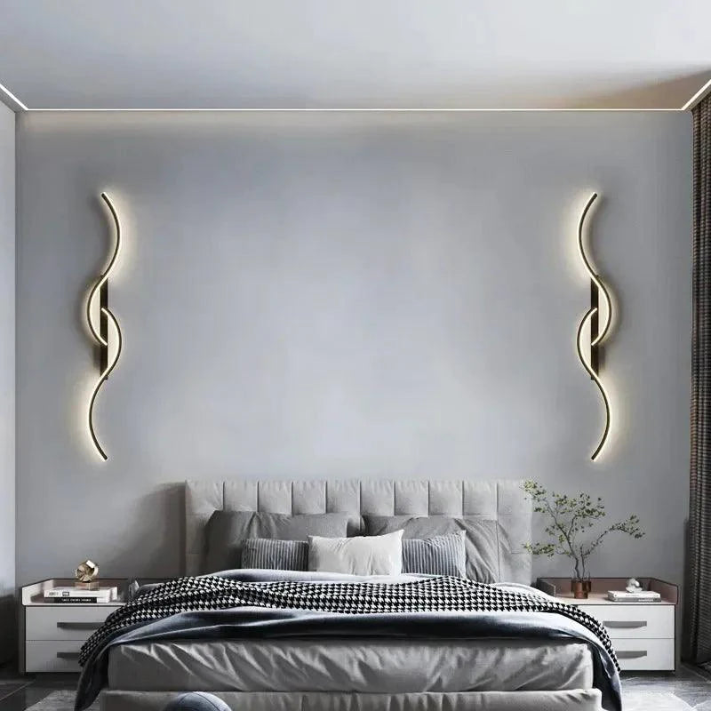 Applique Murale : LED Contemporaine à Design Ondulé Doux-LUMICONCEPT