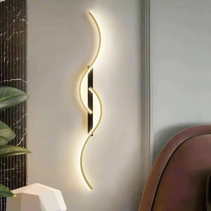 Applique Murale : LED Contemporaine à Design Ondulé Doux-LUMICONCEPT