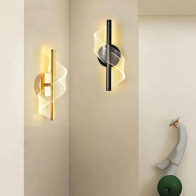 Applique Murale : Lampe LED de Mur en Serpent Transparent-LUMICONCEPT