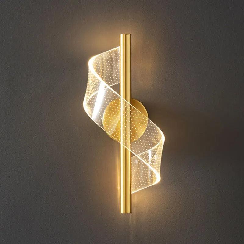 Applique Murale : Lampe LED de Mur en Serpent Transparent-LUMICONCEPT