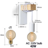 Applique Murale : Lampe Murale Industrielle avec Ampoule Aparante-LUMICONCEPT