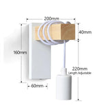 Applique Murale : Lampe Murale Industrielle avec Ampoule Aparante-LUMICONCEPT