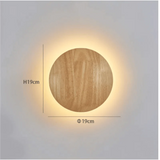 Applique Murale : Luminaire Bois Rond et Oval à Lumière Chaude-LUMICONCEPT