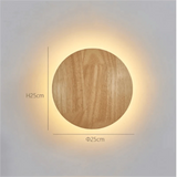 Applique Murale : Luminaire Bois Rond et Oval à Lumière Chaude-LUMICONCEPT