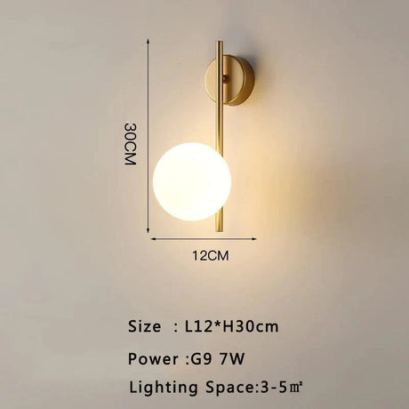 Applique Murale : Métal Doré et Verre Opale à Éclairage Raffiné-LUMICONCEPT