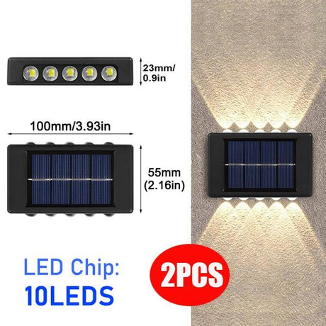 Applique Murale Solaire Modern – Éclairage Extérieur Écologique et Élégant-LUMICONCEPT