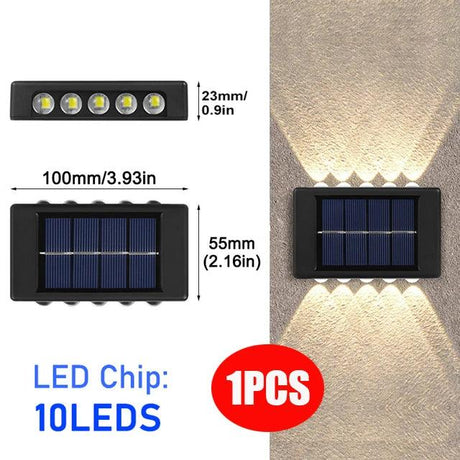 Applique Murale Solaire Modern – Éclairage Extérieur Écologique et Élégant-LUMICONCEPT