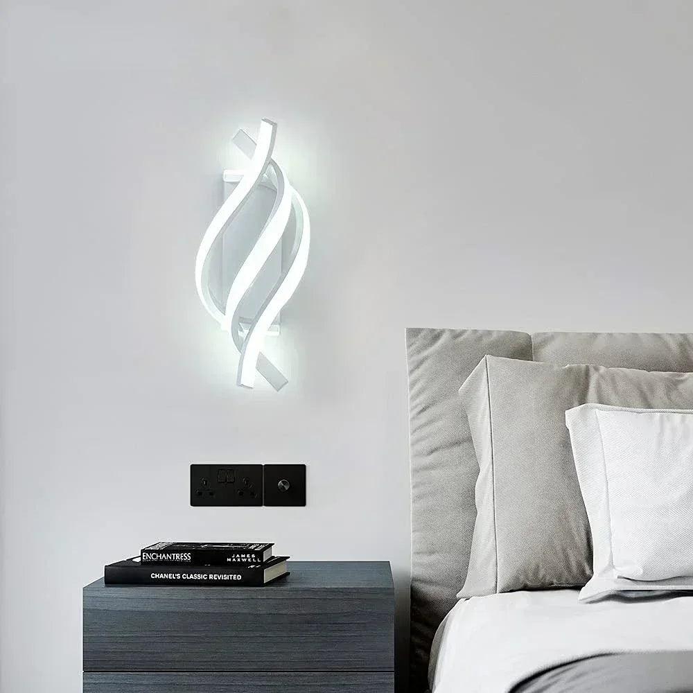 Applique Murale : Spirale Blanche pour une Luminosité Optimale-LUMICONCEPT