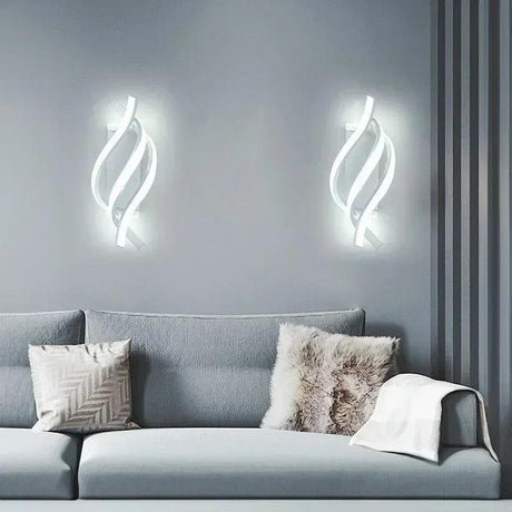 Applique Murale : Spirale Blanche pour une Luminosité Optimale-LUMICONCEPT