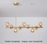 Elegante suspensión contemporánea con abundante iluminación