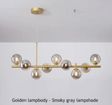 Elegante suspensión contemporánea con abundante iluminación