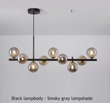 Elegante suspensión contemporánea con abundante iluminación