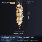 Éblouissant lustre en cristal aux fleurs volantes pour une élégance raffinée dans votre espace.-LUMICONCEPT