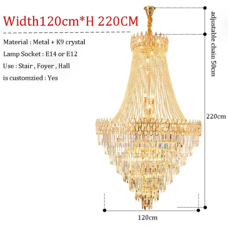 Élégance Lumineuse en Cristal Nordique - Suspension Moderne Raffinée-LUMICONCEPT