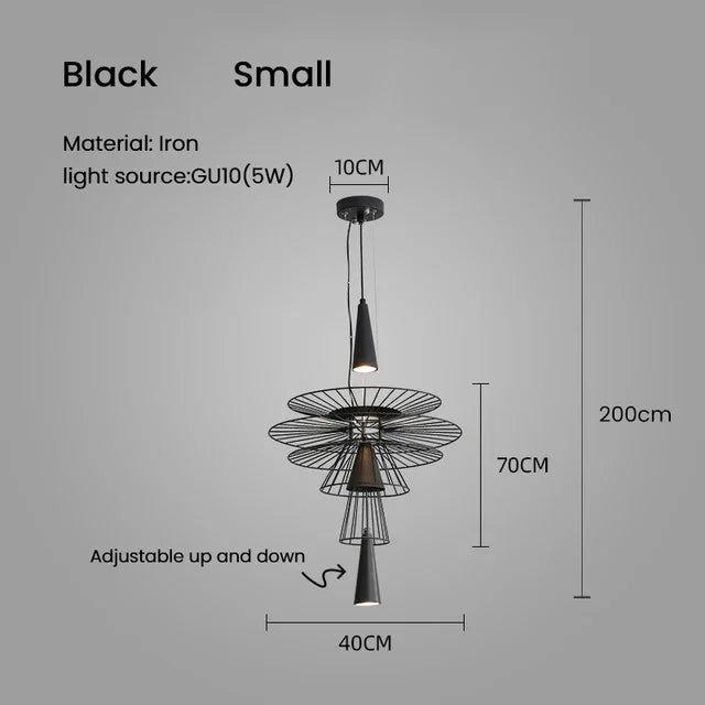 Élégant Luminaire Suspendu Moderne en Métal avec Options de Taille et Couleurs Variées-LUMICONCEPT