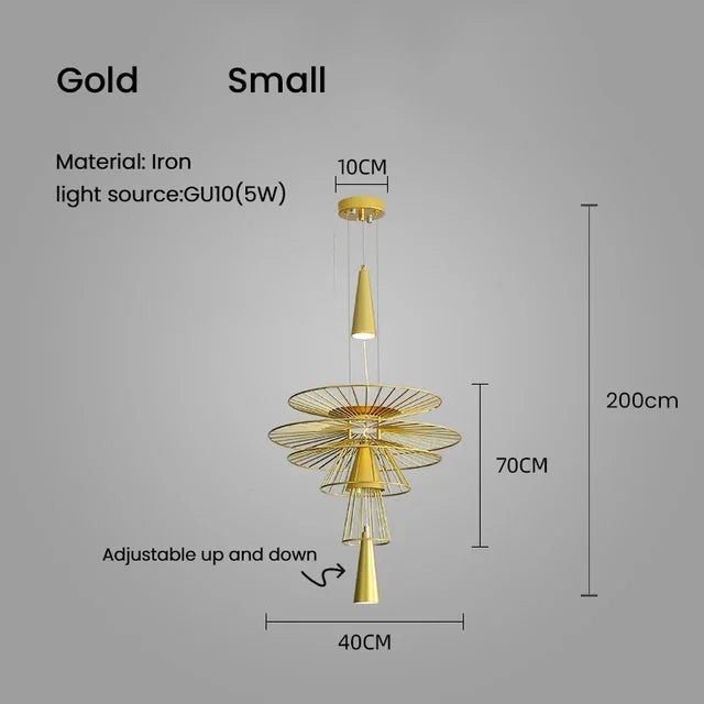 Élégant Luminaire Suspendu Moderne en Métal avec Options de Taille et Couleurs Variées-LUMICONCEPT