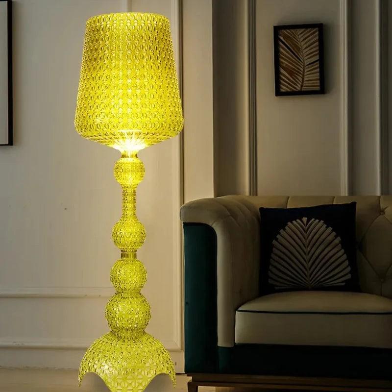 Lampadaire Design Contemporain en Acrylique et PVC - Plusieurs Couleurs Disponibles-LUMICONCEPT