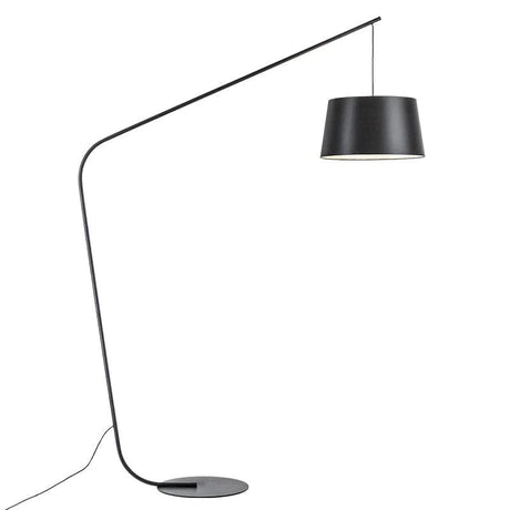 Lampadaire Design Contemporain en Fer et Tissu - Élégance Polyvalente pour Tous les Espaces-LUMICONCEPT