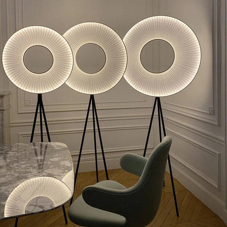 Lampadaire Design Élégant en Fer et Acrylique pour Ambiance Contemporaine-LUMICONCEPT