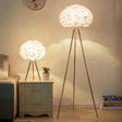 Lampadaire Design en Métal avec Plume - Élégance Contemporaine pour Tous Espaces-LUMICONCEPT