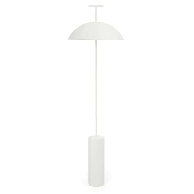 Lampadaire Industriel Minimaliste Scandi en Métal Rouge/Noir/Blanc pour Salon et Salle à Manger-LUMICONCEPT