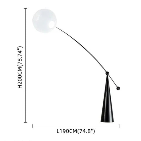 Lampadaire LED Design Nordique Moderne avec Télécommande et Luminosité Réglable-LUMICONCEPT