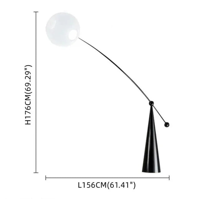 Lampadaire LED Design Nordique Moderne avec Télécommande et Luminosité Réglable-LUMICONCEPT