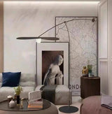 Lampadaire LED Design Nordique avec Finition Noire et Dorée - Éclairage Moderne pour Salon et Chambre-LUMICONCEPT