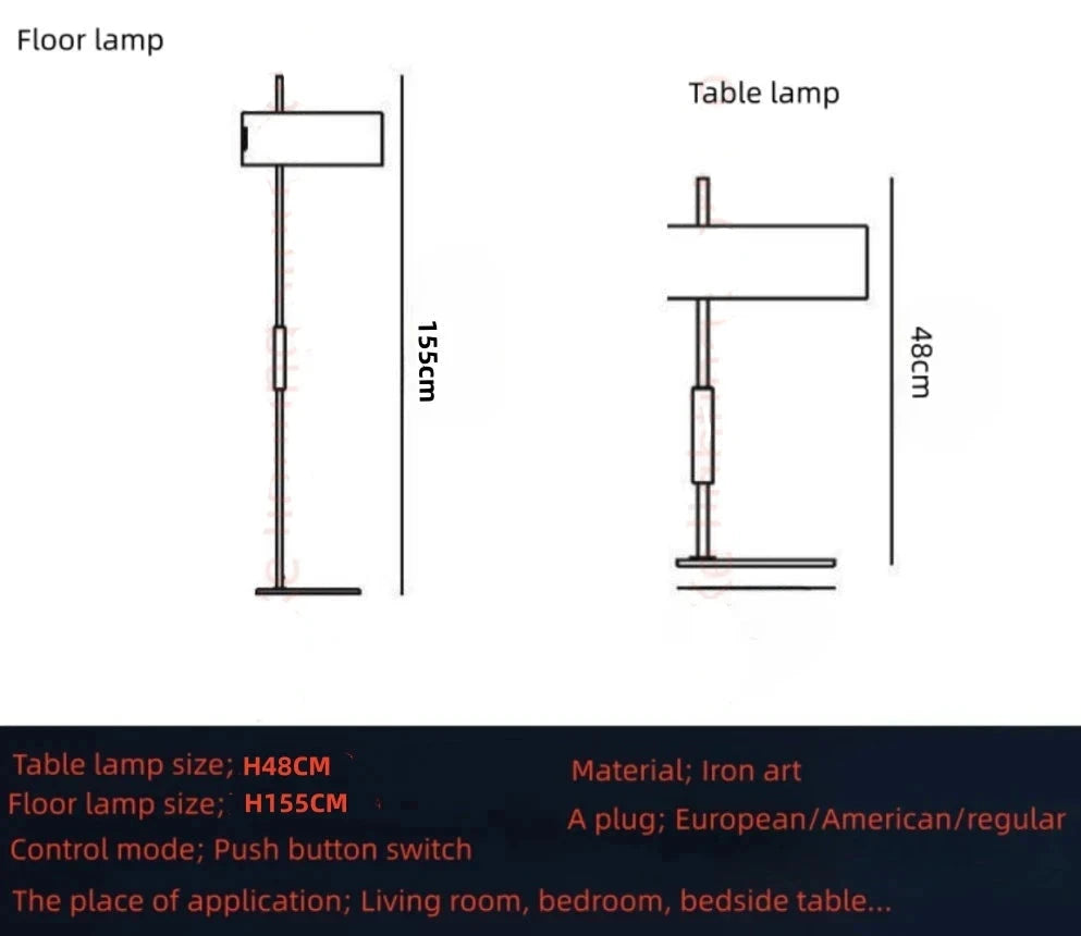 Lampadaire LED Moderne en Fer Noir pour Salon et Chambre à Coucher-LUMICONCEPT