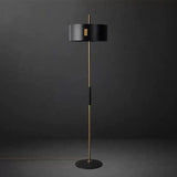 Lampadaire LED Moderne en Fer Noir pour Salon et Chambre à Coucher-LUMICONCEPT