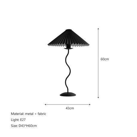 Lampadaire LED minimaliste en tissu plissé pour un éclairage élégant dans votre salon-LUMICONCEPT