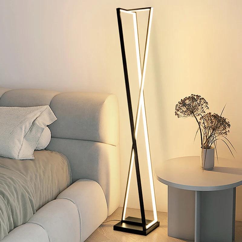 Lampadaire Nordique Géométrique pour un Éclairage Contemporain-LUMICONCEPT