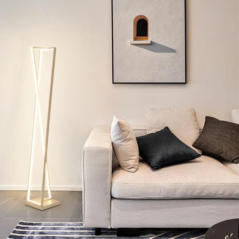 Lampadaire Nordique Géométrique pour un Éclairage Contemporain-LUMICONCEPT