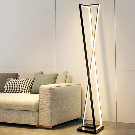 Lampadaire Nordique Géométrique pour un Éclairage Contemporain-LUMICONCEPT