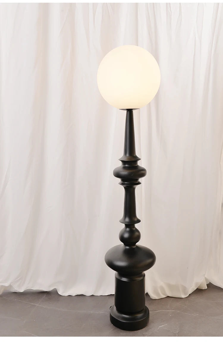 Lampadaire Rétro Italien Noir pour Salon et Chambre à Coucher-LUMICONCEPT