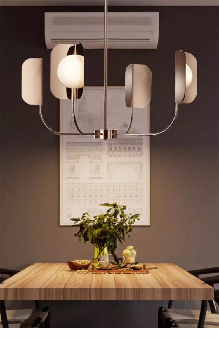 Lampadaire en marbre à bras long pour un style nordique contemporain-LUMICONCEPT