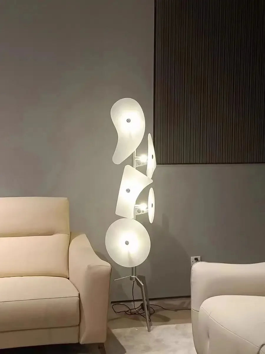 Lampadaire moderne à abat-jour en acrylique pour salon ou chambre-LUMICONCEPT