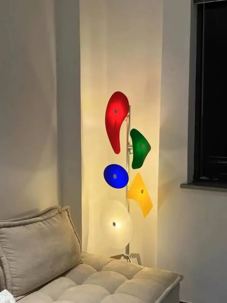 Lampadaire moderne à abat-jour en acrylique pour salon ou chambre-LUMICONCEPT