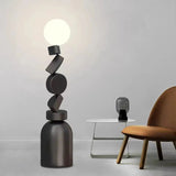 Lampe Autoportante Ronde en Verre au Design Contemporain pour Salon et Chambre-LUMICONCEPT