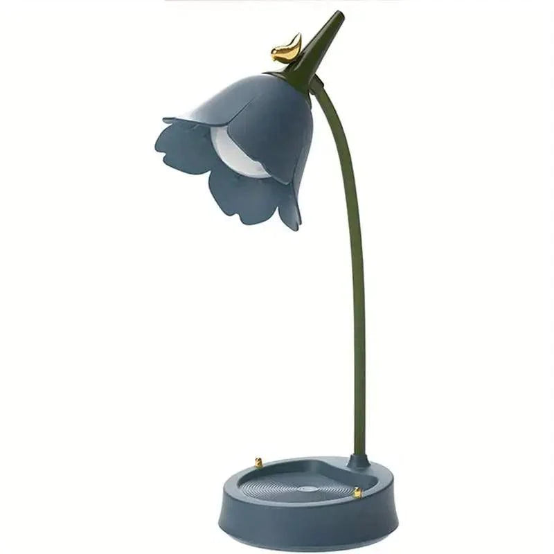 Lampe Enfant Fleur - 15x12,5x39 cm, Multicolore, Gradation 3 vitesses-LUMICONCEPT