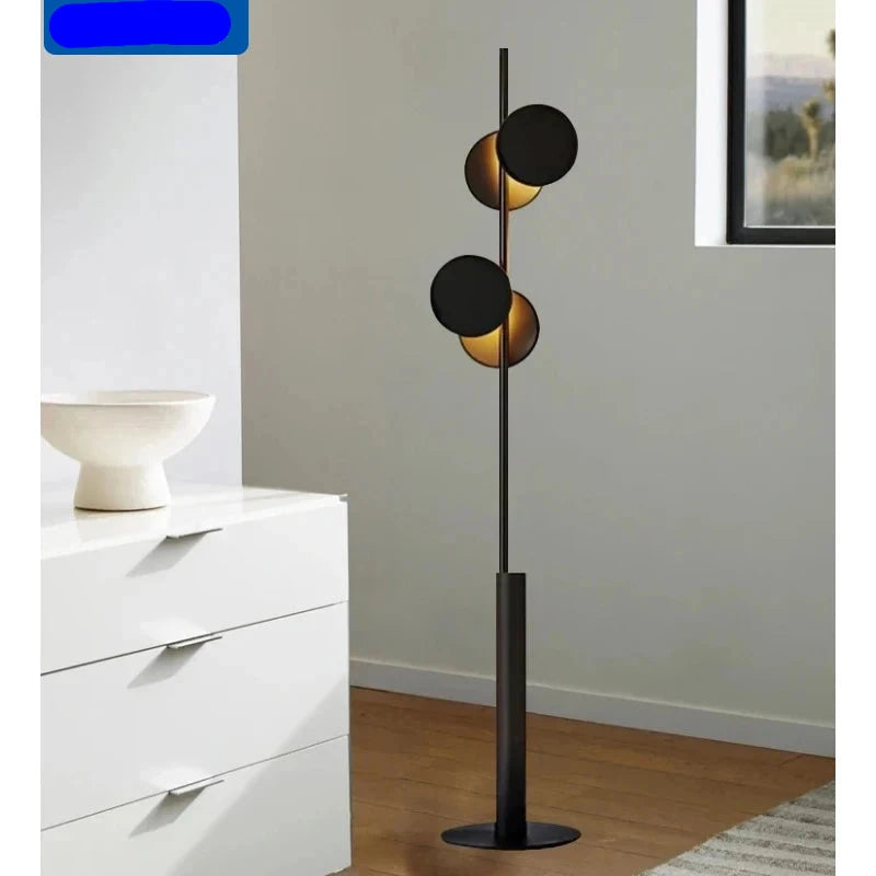 Lampe LED Autoportante Noire au Design Moderne pour Intérieur-LUMICONCEPT