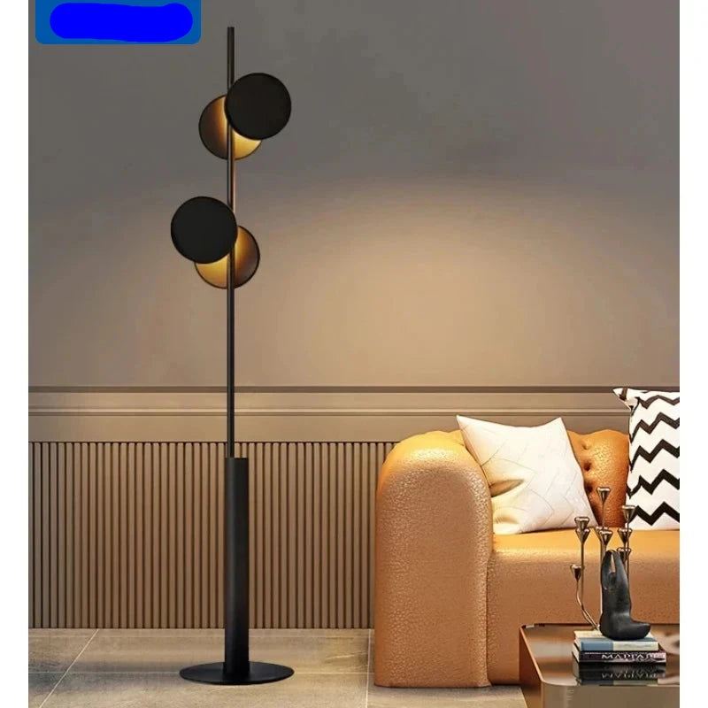 Lampe LED Autoportante Noire au Design Moderne pour Intérieur-LUMICONCEPT