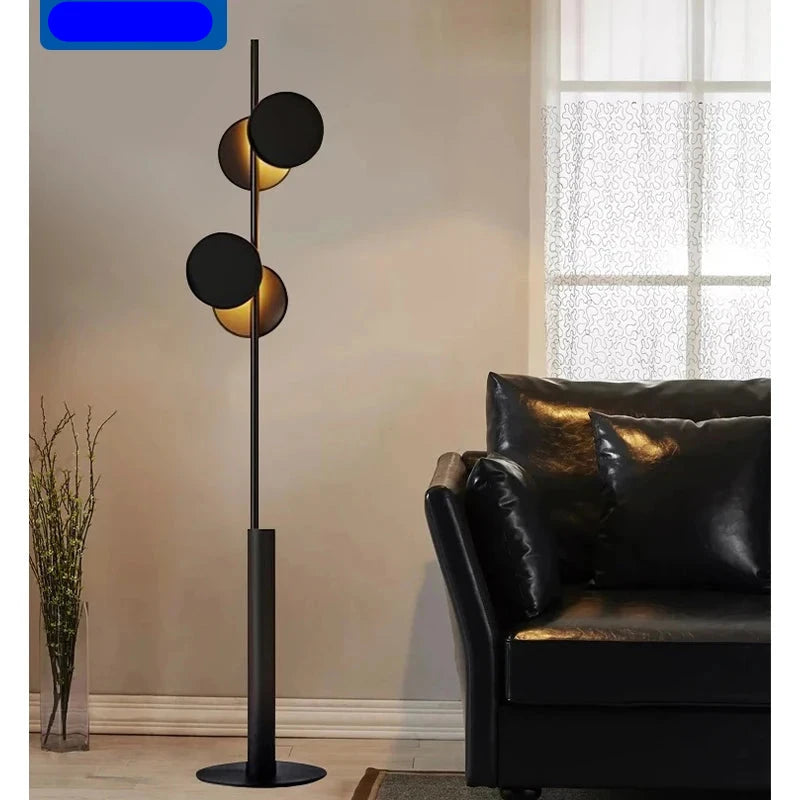 Lampe LED Autoportante Noire au Design Moderne pour Intérieur-LUMICONCEPT