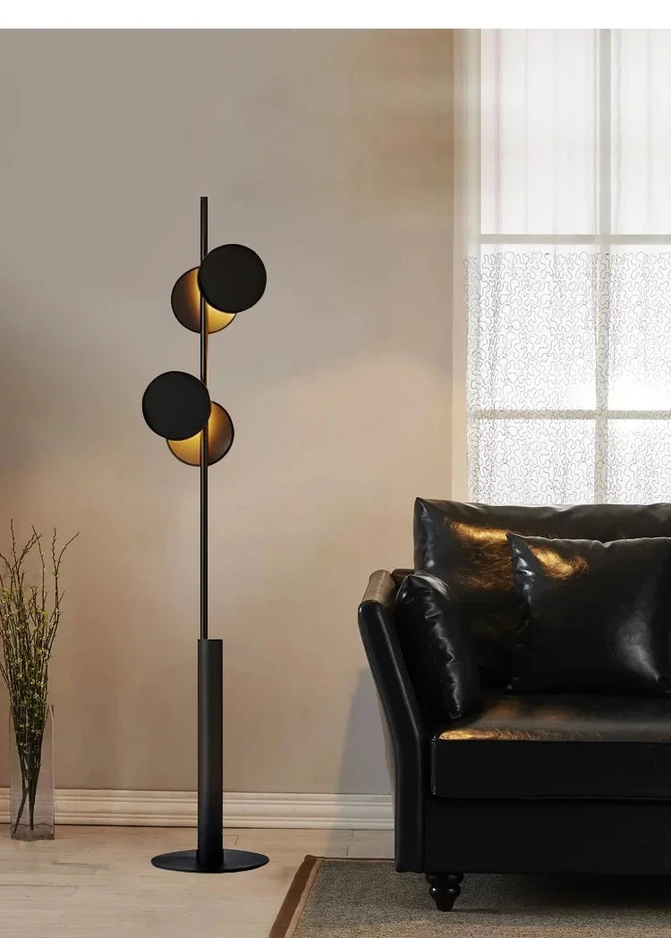 Lampe LED Autoportante Noire au Design Moderne pour Intérieur-LUMICONCEPT