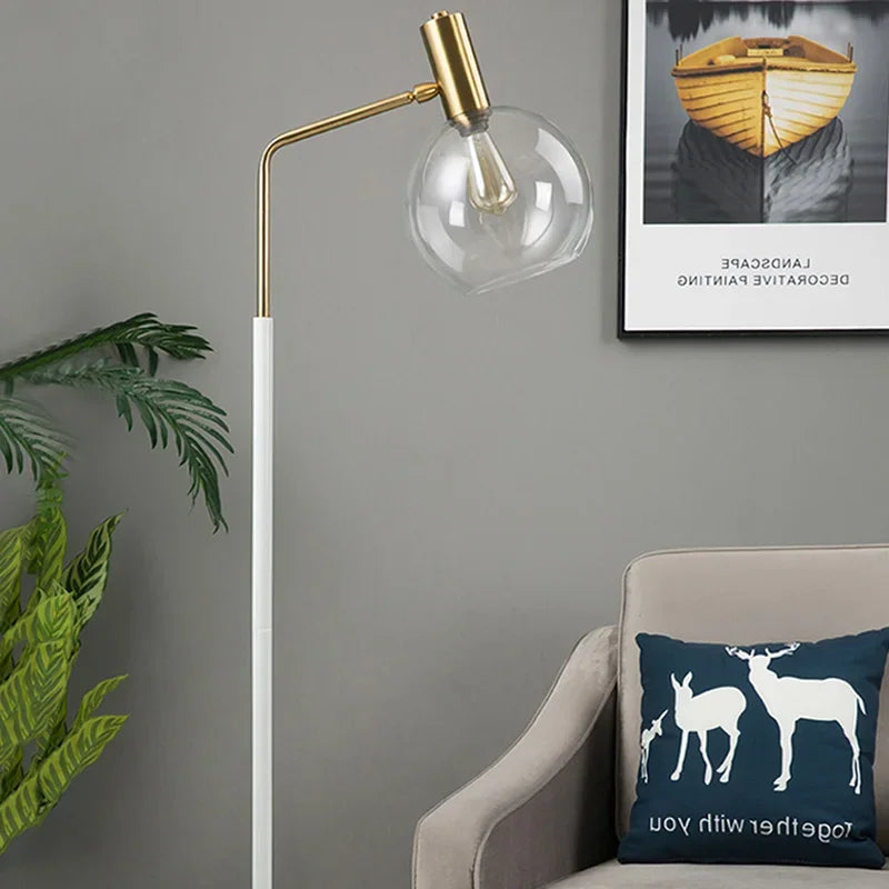 Lampe LED Autoportante en Marbre et Métal au Design Moderne-LUMICONCEPT