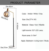 Lampe LED Autoportante en Marbre et Métal au Design Moderne-LUMICONCEPT