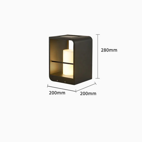 Lampe LED Solaire en Marbre Étanche IP65 - Luminaire d'Extérieur Contemporain-LUMICONCEPT