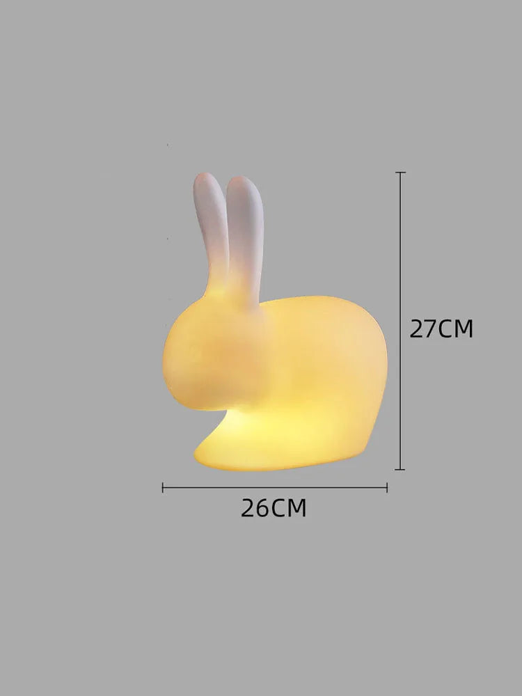 Lampe Lapin LED Réglable Rechargeable avec Télécommande pour Enfants et Extérieur-LUMICONCEPT